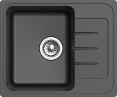 EWIGSTEIN Мойка ELEGANT 45F  1-чаша+крыло 580*480мм антрацит арт.EW-