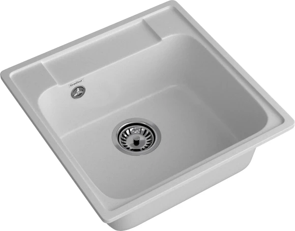GRANFEST Мойка QUARZ 48  1-чаша 480*480мм серый арт.GF-Z-