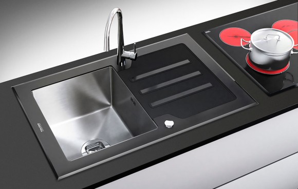 Кухонная мойка TOLERO Ceramic Glass TG-780 (Чёрная)