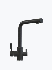 Смеситель кухонный POLYGRAN Высокий Дуо (Чёрный №16) Смеситель кухонный POLYGRAN Высокий Дуо (Чёрный №16)