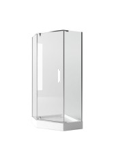 JY029 Душевое ограждение 100х100х185 трапеция (б/поддона), прозрачное стекло JY029 Душевое ограждение 100х100х185 трапеция (б/поддона), прозрачное стекло