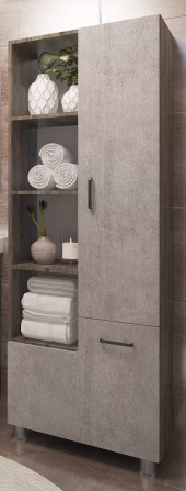 60 Пенал-шкаф "Catherine 60 №2" белый камень 60 Пенал-шкаф "Catherine 60 №2" белый камень