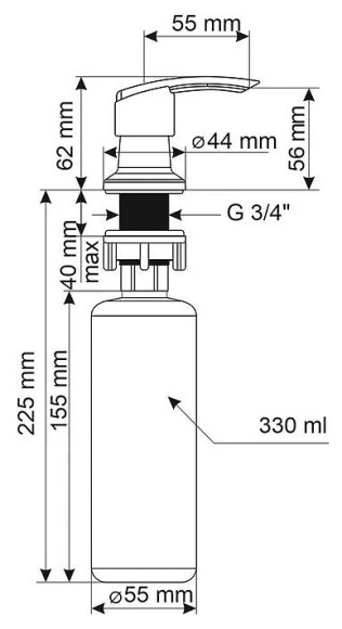 Дозатор ULGRAN Quartz UQ 02-03