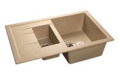 GRANFEST Мойка QUADRO 775KL  1,5-чаши+крыло 765*495мм песочный арт.GF- GRANFEST Мойка QUADRO 775KL  1,5-чаши+крыло 765*495мм песочный арт.GF-
