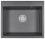 6001, ГРАФИТ (ЧЁРНО-СЕРЫЙ), кухонная мойка, кварц