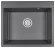 6001, ГРАФИТ (ЧЁРНО-СЕРЫЙ), кухонная мойка, кварц