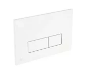 Кнопка смыва EvaGold 02, пластик прямоугольник белая для инсталляции EvaGold 400 и EvaGold 500 