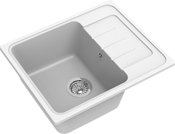 EWIGSTEIN Мойка ELEGANT 45F  1-чаша+крыло 580*480мм иней арт.EW-