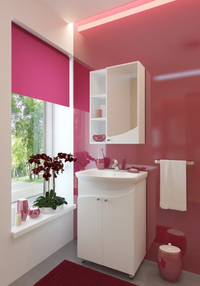 55 Зеркало-шкаф "Spring 55 №6" белый