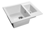 GRANFEST Мойка QUADRO 610K  1,5-чаши 610*500мм иней арт.GF-