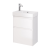 Тумба SLIM, 55 см, подвесная/напольная, 2 ящика, белый глянец