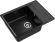 GRANFEST Мойка LEVEL 660L  1-чаша+крыло 660*500мм черный арт.GF-