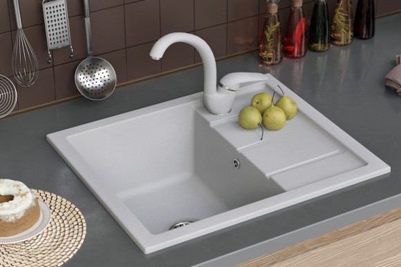 Кухонная мойка TOLERO Classic R-107 (№923 (Белый))