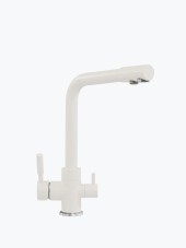 Смеситель кухонный POLYGRAN Высокий Дуо (Белый хлопок №36) Смеситель кухонный POLYGRAN Высокий Дуо (Белый хлопок №36)