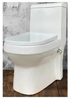 Унитаз-моноблок 705B NEW с биде, сиденье тонкое ДП, арматура (с гофрой и подводкой) 