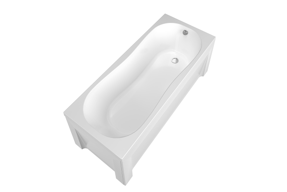 Комплект Акриловая ванна TIMO INKA1570 150*70*58+каркас+слив-перелив+фронтальная панель