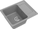 EWIGSTEIN Мойка ELEGANT 45F  1-чаша+крыло 580*480мм серый металлик арт.EW-