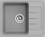 EWIGSTEIN Мойка ELEGANT 45F  1-чаша+крыло 580*480мм серый металлик арт.EW-