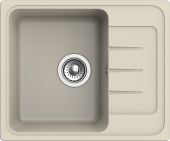 EWIGSTEIN Мойка ELEGANT 45F  1-чаша+крыло 580*480мм темно-бежевый арт.EW-