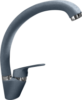 GRANFEST Смеситель для кухни боковой D-35мм графит арт.