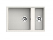 GRANFEST Мойка LEVEL 760K  1,5-чаши 760*500 белый арт.GF- GRANFEST Мойка LEVEL 760K  1,5-чаши 760*500 белый арт.GF-