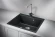 6001, ЧЁРНЫЙ, кухонная мойка, кварц