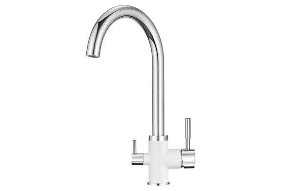 3168, XРОМ/АРКТИК (БЕЛЫЙ), СМЕСИТЕЛЬ КУХОННЫЙ