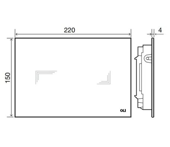  Панель слива OLI Tribe, белая, hydroboost