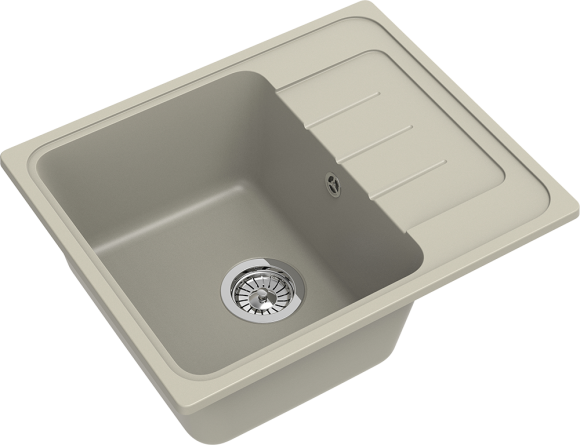 EWIGSTEIN Мойка ELEGANT 45F  1-чаша+крыло 580*480мм топаз арт.EW-