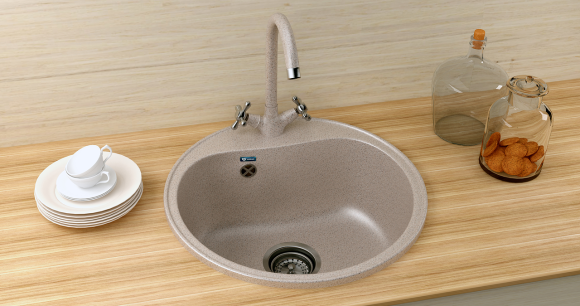 Мойка Ulgran U-100-328, бежевый