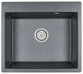 6001, ШВАРЦ (чёрный металлик), кухонная мойка, кварц 6001, ШВАРЦ (чёрный металлик), кухонная мойка, кварц