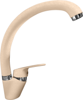 GRANFEST Смеситель для кухни боковой D-35мм песочный арт.