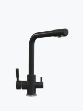 Смеситель кухонный TOLERO Высокий Дуо (Чёрный №911) Смеситель кухонный TOLERO Высокий Дуо (Чёрный №911)