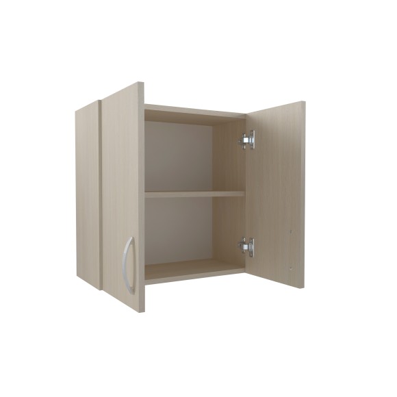 600 Шкаф навесной для посуды с полкой - дуб млечный