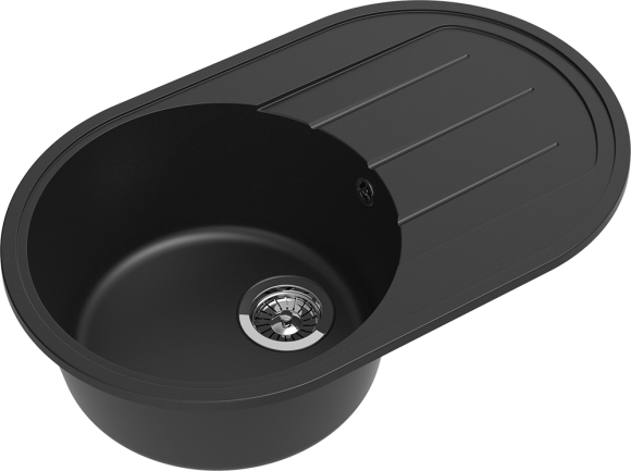 EWIGSTEIN Мойка ELEGANT R50F  1-чаша+крыло 752*470мм антрацит арт.EW-