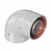 VIVAT Отвод коаксиальный 90° d 60/100 мм VIVAT Отвод коаксиальный 90° d 60/100 мм