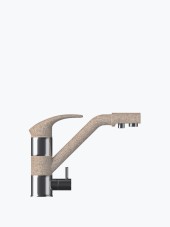 Смеситель кухонный POLYGRAN ДУО (Песочный №302) Смеситель кухонный POLYGRAN ДУО (Песочный №302)