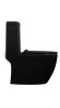 Унитаз-моноблок 5005BM безободковый, черный матовый, сиденье тонкое ДП, арматура(с гофрой и подводкой) 