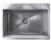 Мойка ULGRAN STEEL 600 Х 450, брашированная сталь