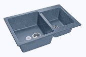 GRANFEST Мойка PRACTIK 780K  2 чаши 780*510мм графит арт.GF- GRANFEST Мойка PRACTIK 780K  2 чаши 780*510мм графит арт.GF-