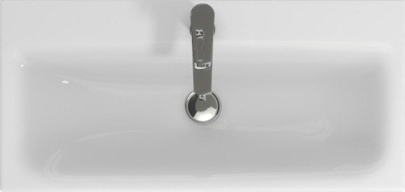 Раковина мебельная MODUO 80 узкая 1 отв.