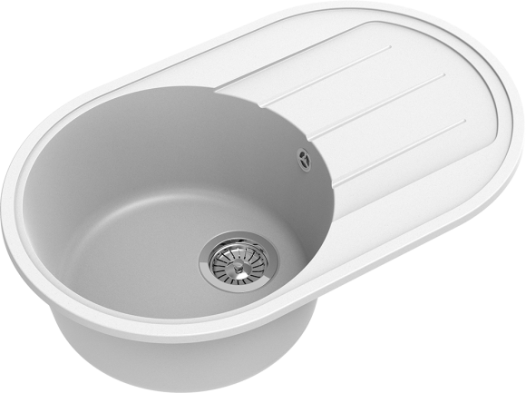 EWIGSTEIN Мойка ELEGANT R50F  1-чаша+крыло 752*470мм иней арт.EW-