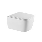 Унитаз подвесной K406 безободковый, сиденье тонкое ДП, крепления 