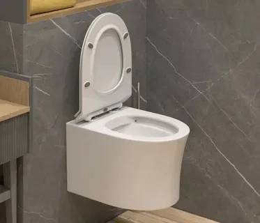 Унитаз подвесной K51 безободковый, сиденье тонкое ДП, крепления 