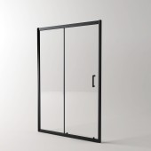 EG1B Душевое ограждение в проем EvaGold 120х190, профиль черный матовый, прозрачное стекло EG1B Душевое ограждение в проем EvaGold 120х190, профиль черный матовый, прозрачное стекло