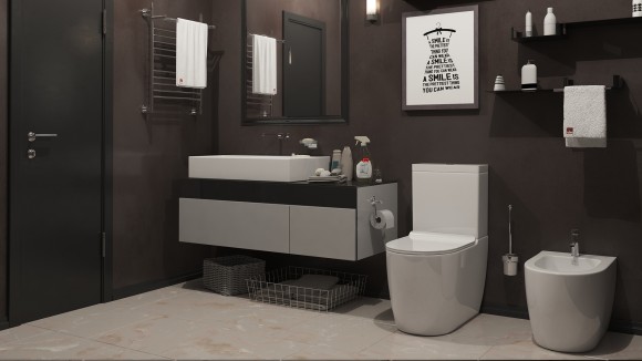 Унитаз с бачком напольный TIMO KULO TK-401 (610*365*800)