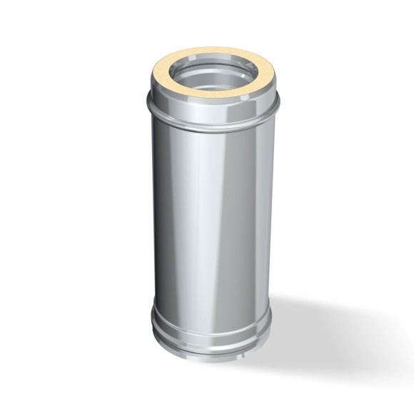 Сэндвич-дымоход (н/ж.ст0,8мм+н/ж.ст) 0,5м Ф150х250