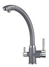 2167, ГРАФИТ (ЧЁРНО-СЕРЫЙ), СМЕСИТЕЛЬ КУХОННЫЙ