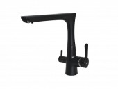 EWIGSTEIN Смеситель для кухни Г-обр. с краном питьевой воды D-40мм D-40мм антрацит арт. EWIGSTEIN Смеситель для кухни Г-обр. с краном питьевой воды D-40мм D-40мм антрацит арт.