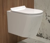 Унитаз подвесной SM9315 безободковый, сиденье тонкое ДП, крепления Унитаз подвесной SM9315 безободковый, сиденье тонкое ДП, крепления